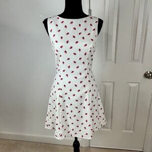Strawberry Print Mini Dress